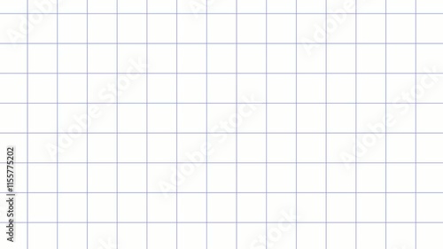 Background cutting mat moving downwards is white with a medium sized grid in bright white