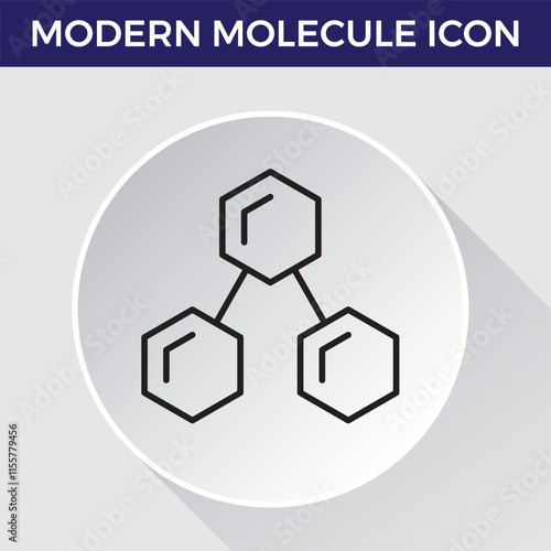 modern molecule outline icons. modern illustrations for mobile apps, web sites, flyers, banners etc isolated on white background. Premium quality signs.