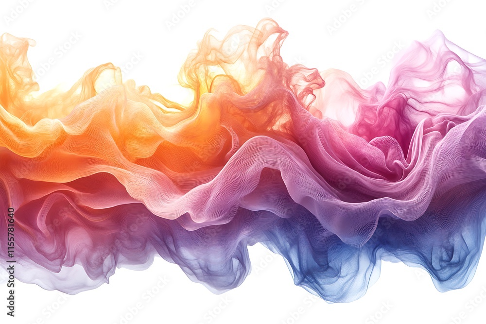 Obraz premium a colorful smoke in the air