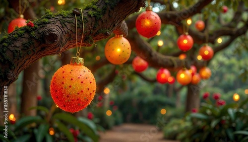 Festive Brazilian Garden with Maracujá Lights photo