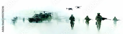 Modern Military Combat Simulation - Advanced Battlefield Strategy