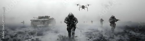 Modern Military Combat Simulation - Advanced Battlefield Strategy
