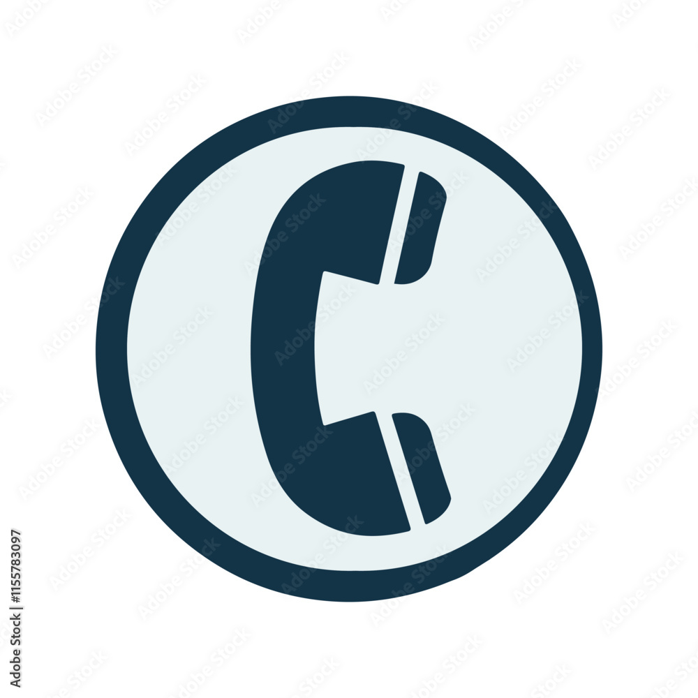 silhouette call icon with navy blue color silhouette call icon with navy blue color