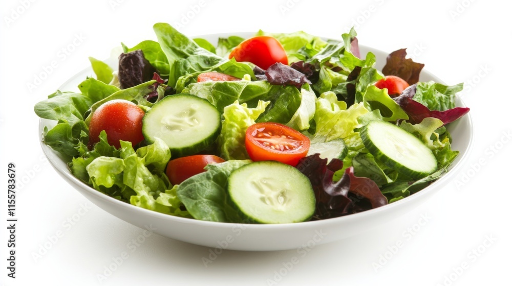 Colorful Salad with Fresh Mixed Greens and Vegetables Colorful Salad with Fresh Mixed Greens and Vegetables