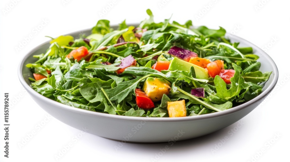 Fresh Greens Salad with Vibrant Colors Fresh Greens Salad with Vibrant Colors