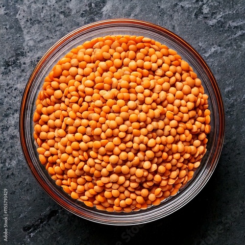 Obraz na płótnie lentils in a glass bowl w salonie