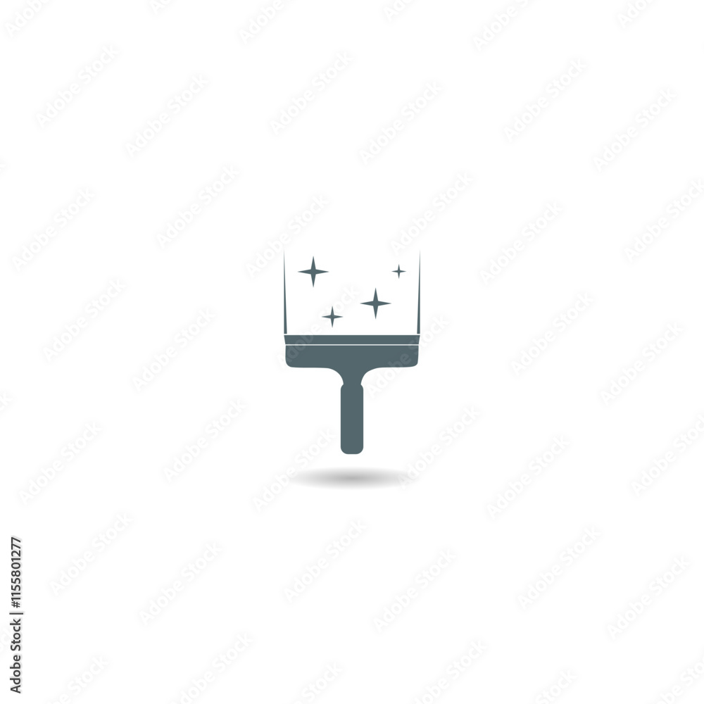 Window Cleaning Icon with shadow Window Cleaning Icon with shadow