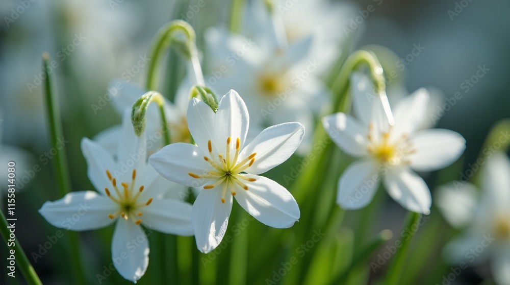 Chionodoxa Luciliae (Glory of the Snow) Blossoms in Full Bloom. Chionodoxa Luciliae (Glory of the Snow) Blossoms in Full Bloom.