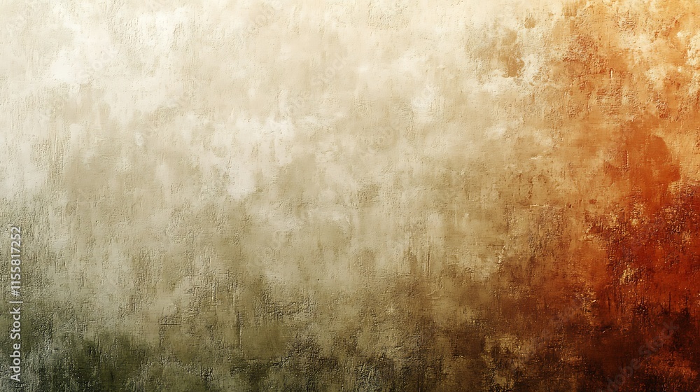 Obraz premium Gradient of earthy tones blending beige, olive, and rust, overlaid with a soft grainy texture.