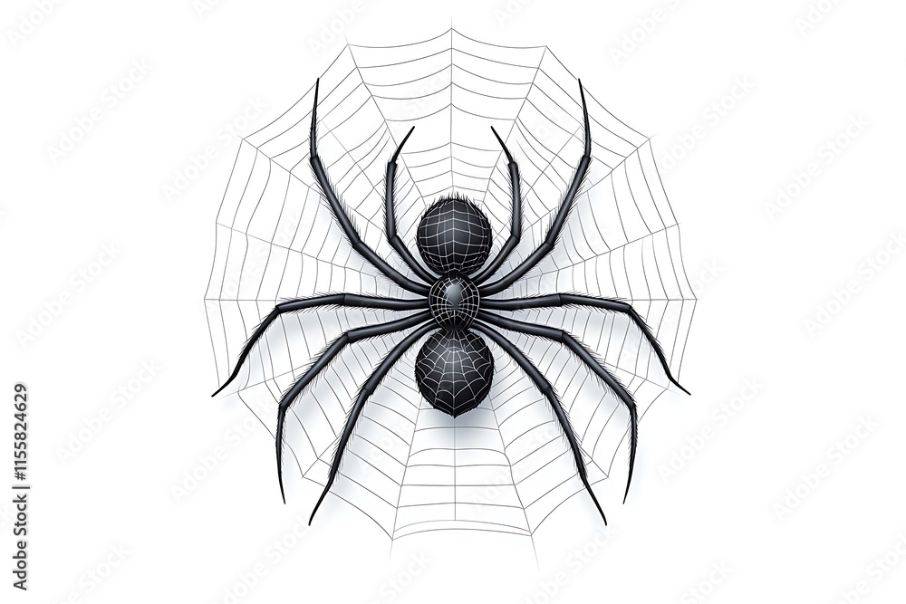 Black Spider Web Illustration Design Graphic Black Spider Web Illustration Design Graphic