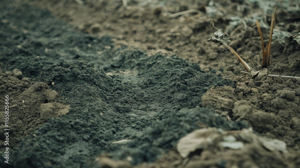 Macro Shot of Cultivated Countryside Soil in Diffused Light Macro Shot of Cultivated Countryside Soil in Diffused Light
