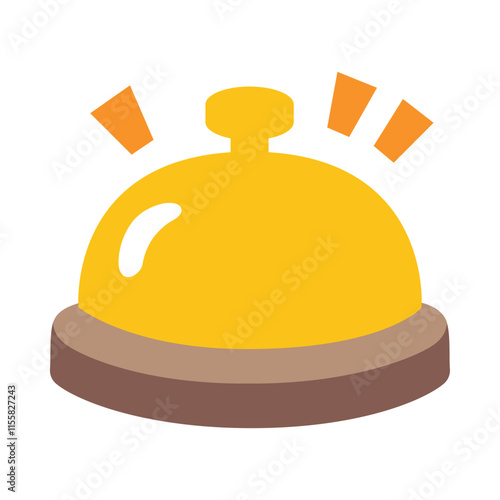 Bellhop Bell Icon | Vector Illustration | Clipart Design