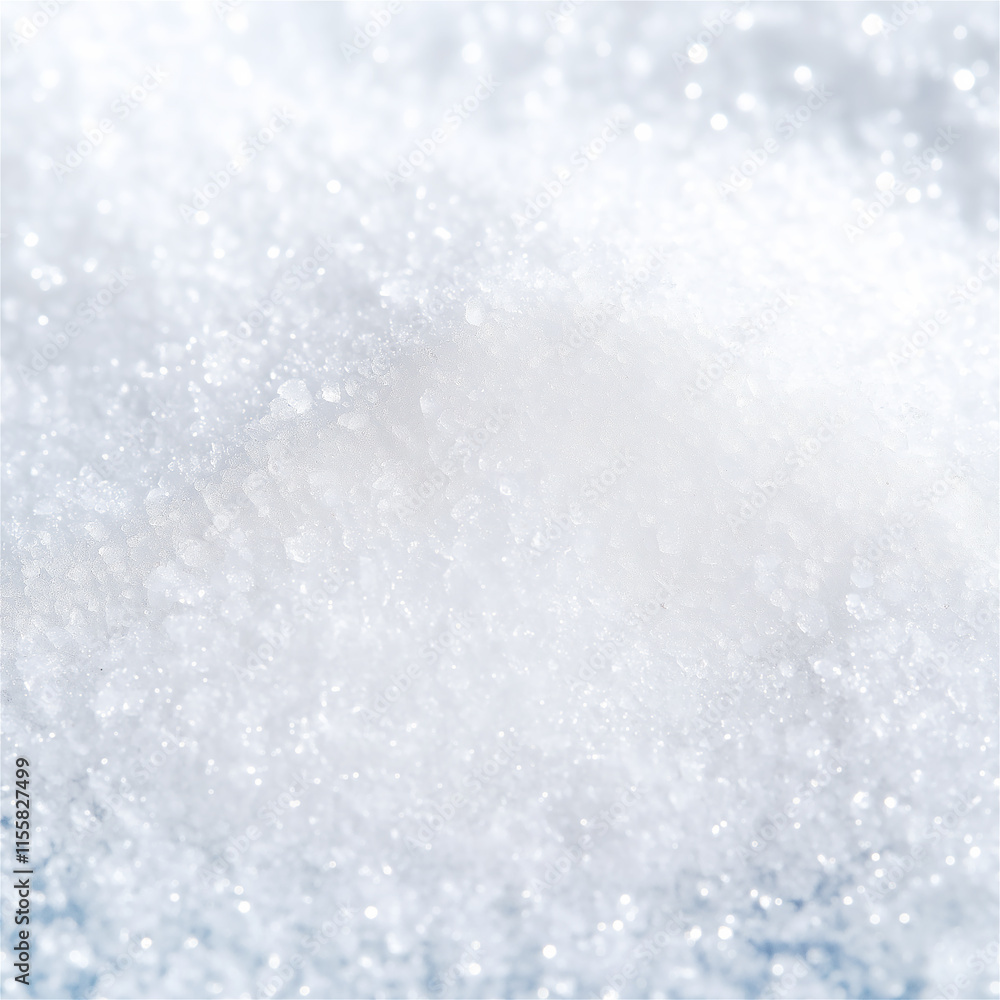 Obraz premium Close-up view of sparkling ice crystals with intricate details and texture. A perfect depiction of winter frost, evoking a sense of cold and purity.