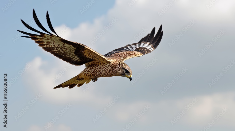 Fototapeta premium Award-Winning Falcon in Flight Masterpiece