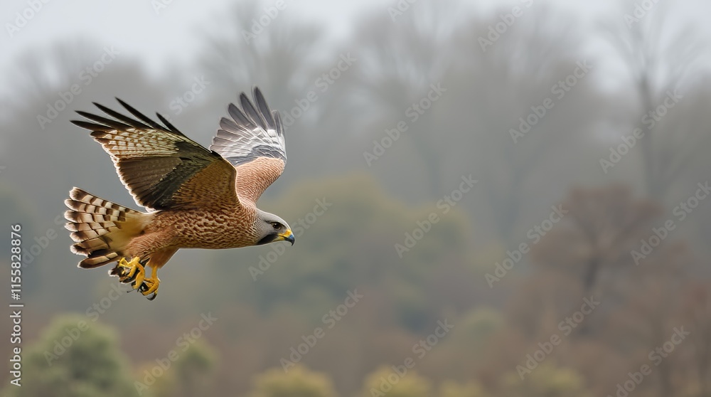 Obraz premium Award-Winning Falcon in Flight Masterpiece
