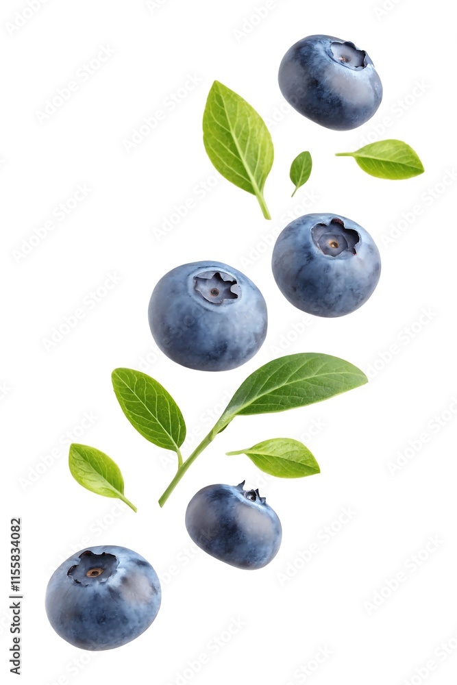 a plain white background featuring several fresh huckleberries appearing to float in mid-air a plain white background featuring several fresh huckleberries appearing to float in mid-air