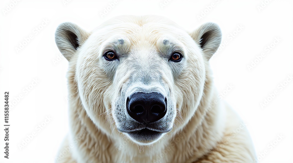 Close-up Portrait of a Polar Bear Close-up Portrait of a Polar Bear