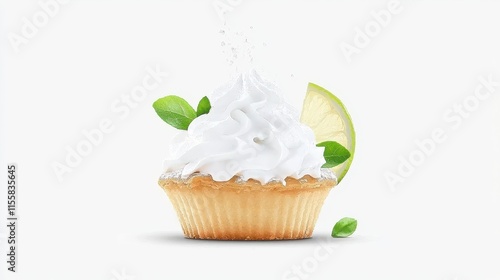 Wallpaper Mural Delicious lime meringue tart culinary delight kitchen setting sweet treat close-up dessert inspiration Torontodigital.ca