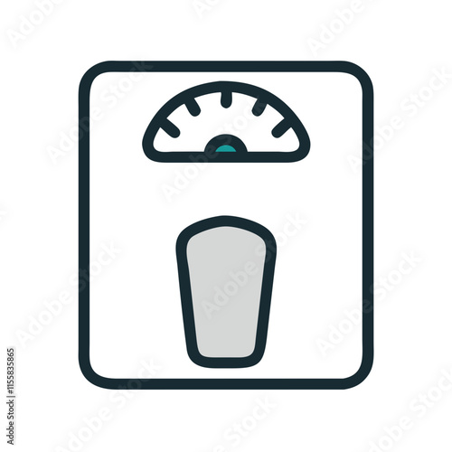 bathroom scale icon design