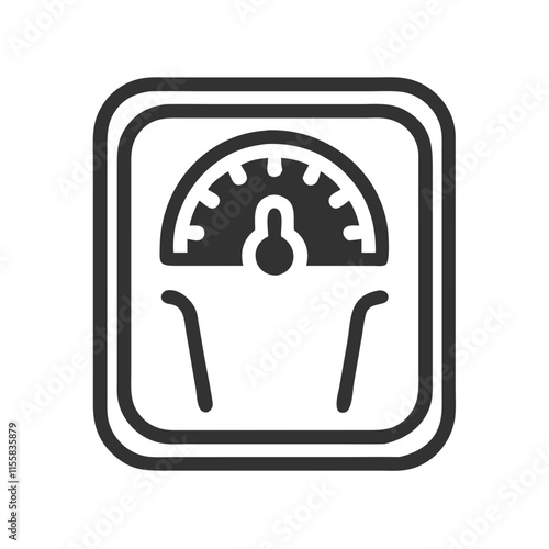 bathroom scale icon design