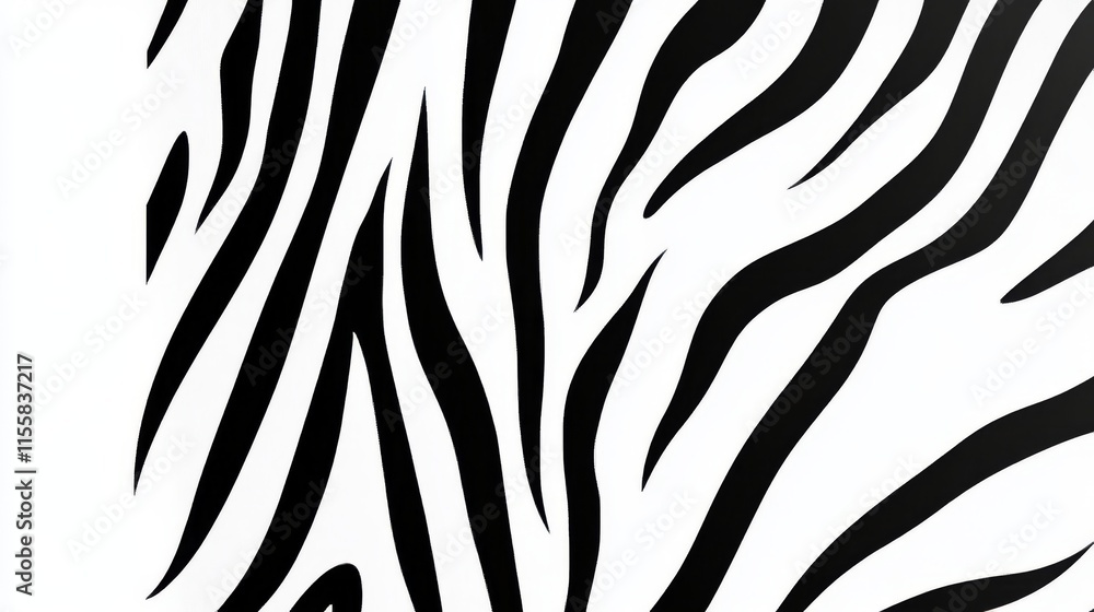 Obraz premium black and white zebra stripe vector --