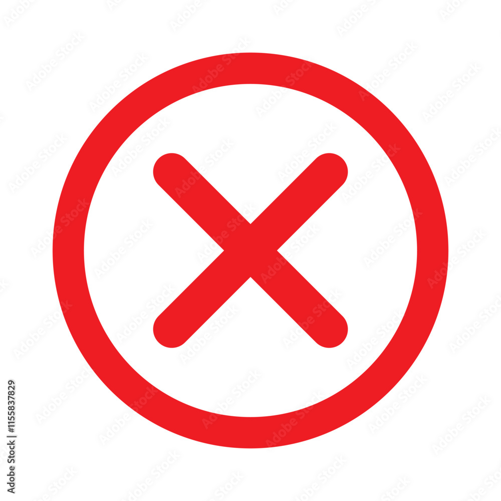 Close icon set illustration. Delete sign and symbol. cross sign Close icon set illustration. Delete sign and symbol. cross sign
