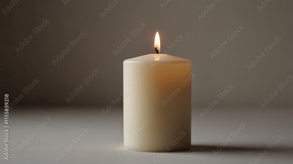 custom made wallpaper toronto digitalburning candle , AI Generated.