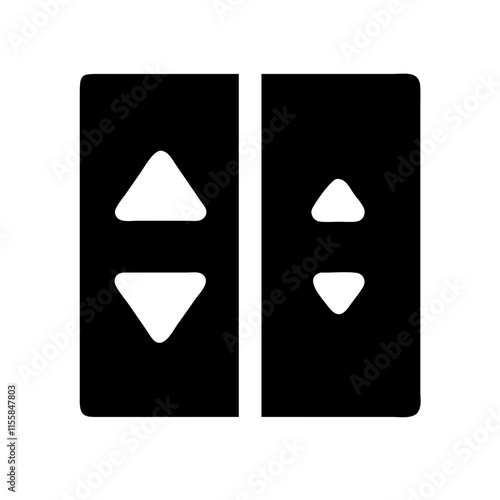 elevator buttons icon design