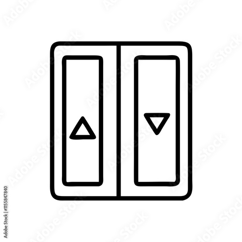 elevator buttons icon design