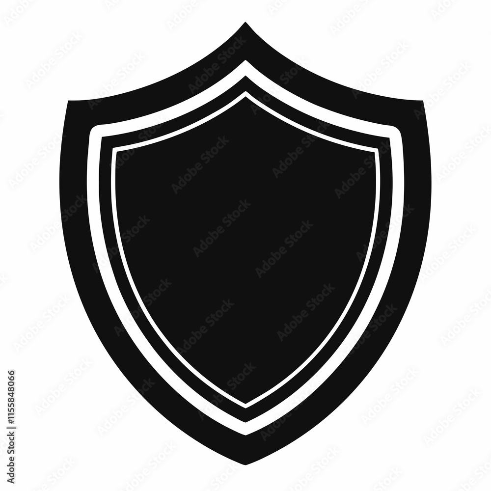 Proxy Shield Black Silhouette Vector Proxy Shield Black Silhouette Vector