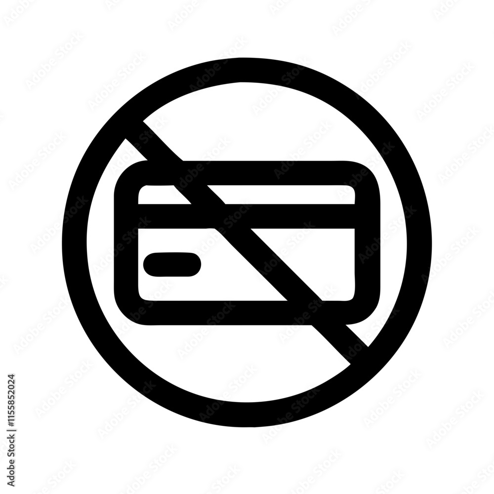 frohibition sign with credit card icon design frohibition sign with credit card icon design