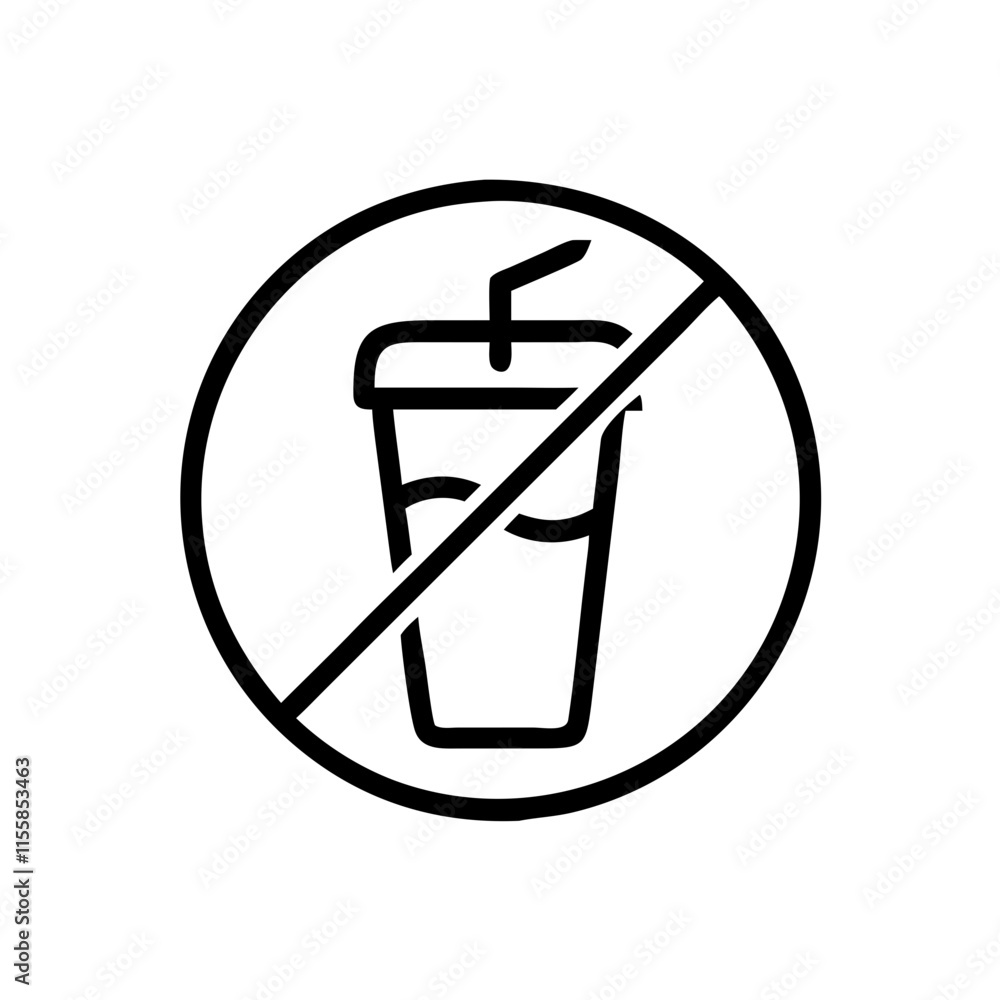 forbidden sign with beverage icon design forbidden sign with beverage icon design