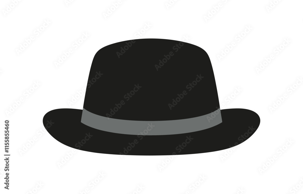Hat silhouette vector icon illustration. Hat silhouette vector icon illustration.