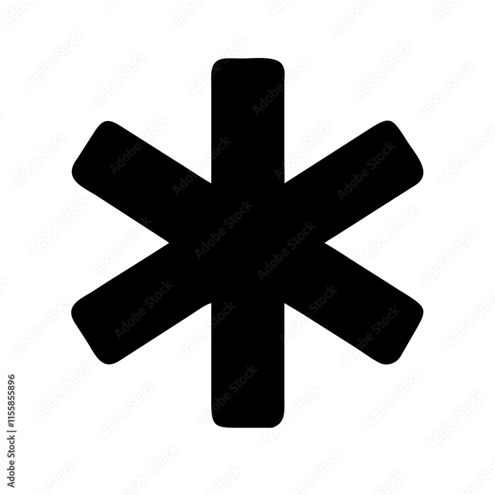 Obraz premium asterisk icon design
