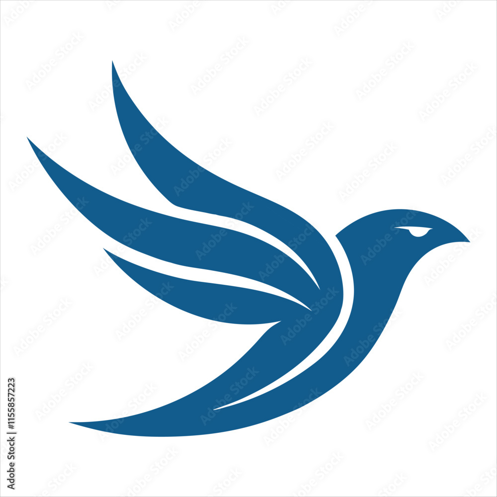 Naklejka premium flying bird logo illustration