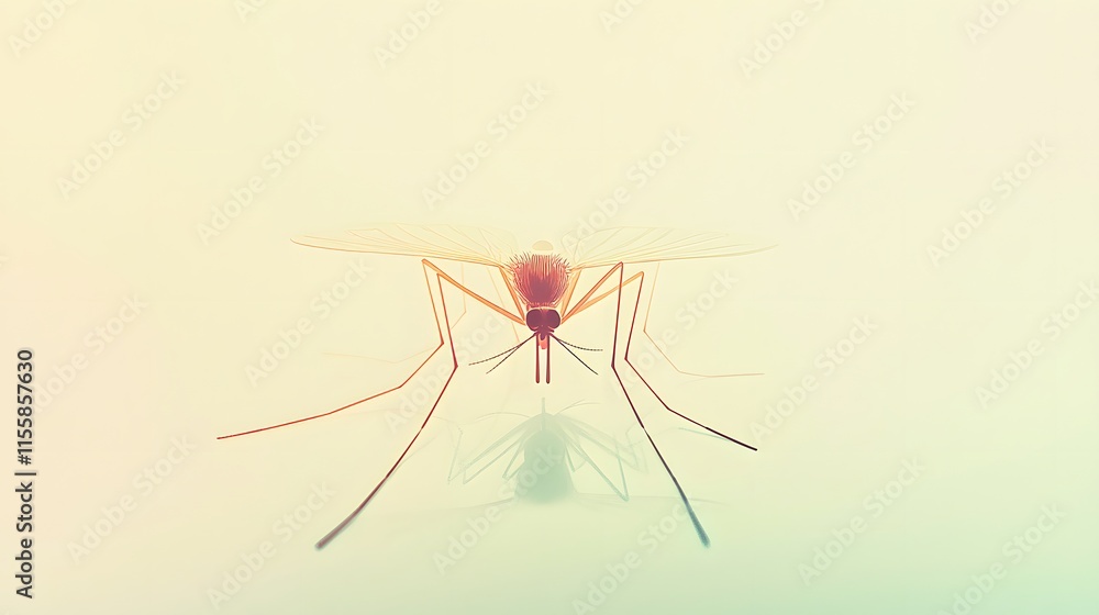 A Detailed Close Up View Of A Mosquito A Detailed Close Up View Of A Mosquito