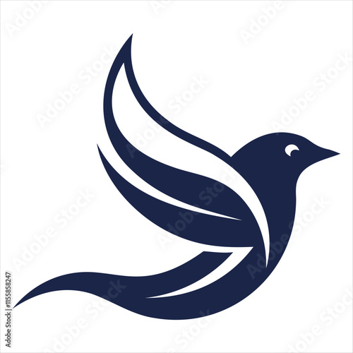 flying bird logo illustration photo