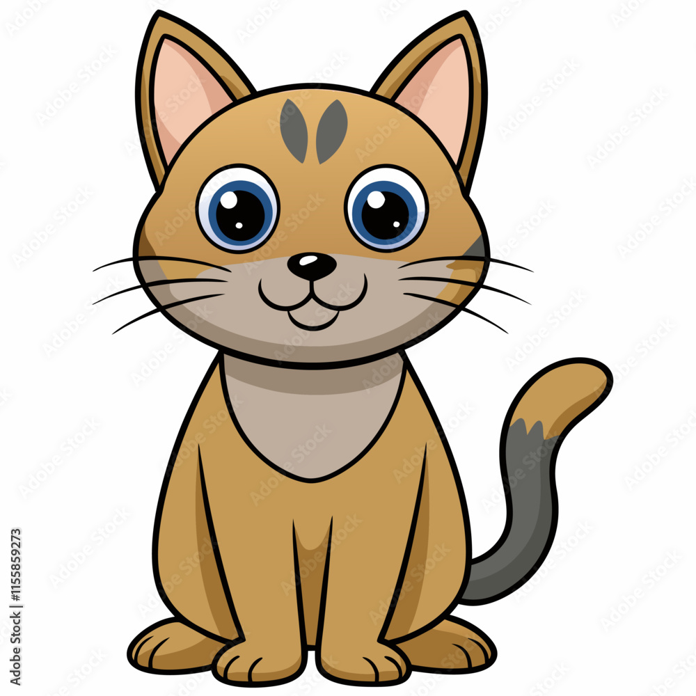 cute cat cartoon vector illustration cute cat cartoon vector illustration