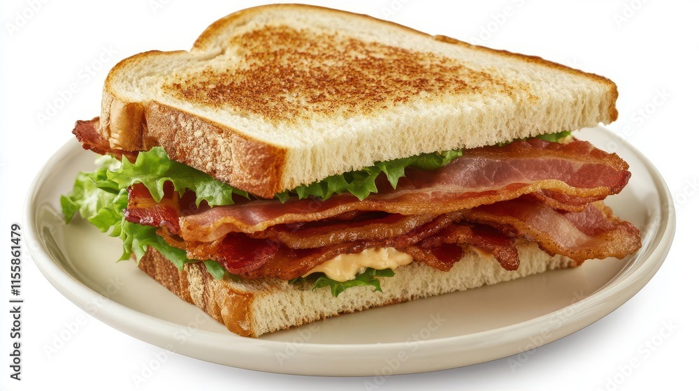 gourmet turkey club sandwich construction with crispy bacon, fresh lettuce, and artisanal bread layers on premium white porcelain plate gourmet turkey club sandwich construction with crispy bacon, fresh lettuce, and artisanal bread layers on premium white porcelain plate
