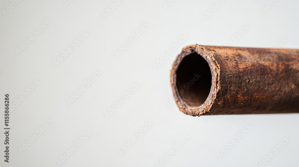 Close up of rustic Australian tube end showcasing its textured surface perfect for creative product or nature themed designs Close up of rustic Australian tube end showcasing its textured surface perfect for creative product or nature themed designs
