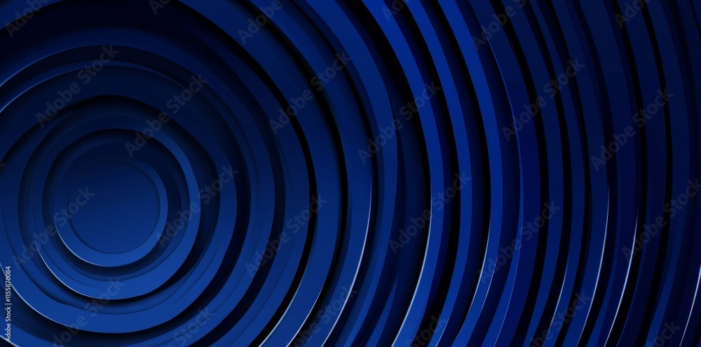A modern abstract circle frame adorned with wavy, rounded lines in blue and green, set against a black background to represent music, technology, and AI A modern abstract circle frame adorned with wavy, rounded lines in blue and green, set against a black background to represent music, technology, and AI