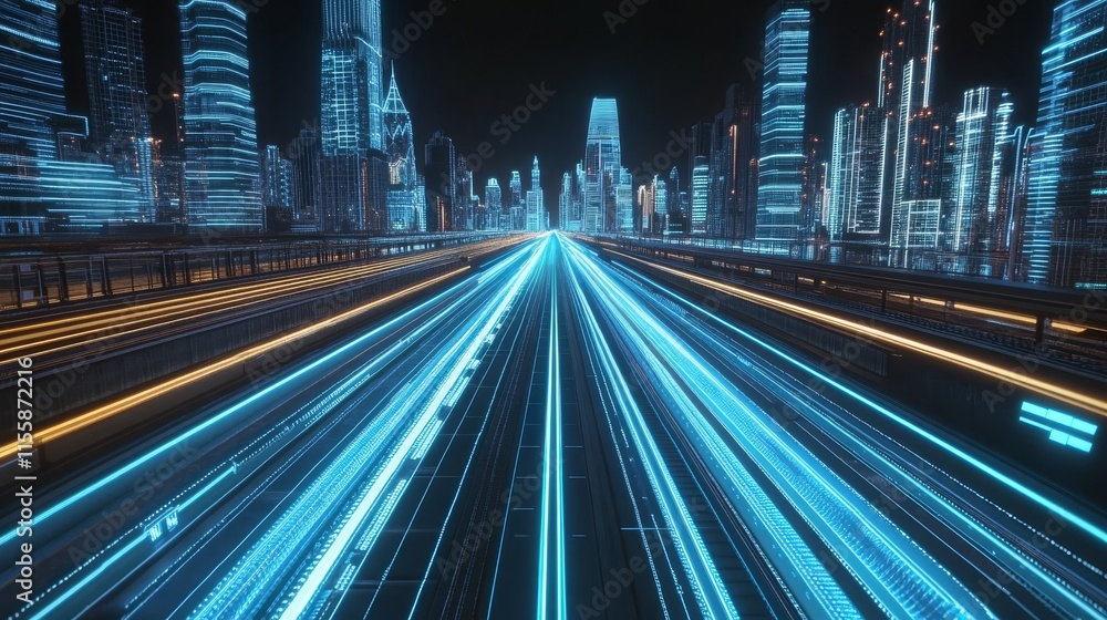 Fototapeta premium Investigate the perks and obstacles associated with edge computing to boost real-time data processing and cut latency