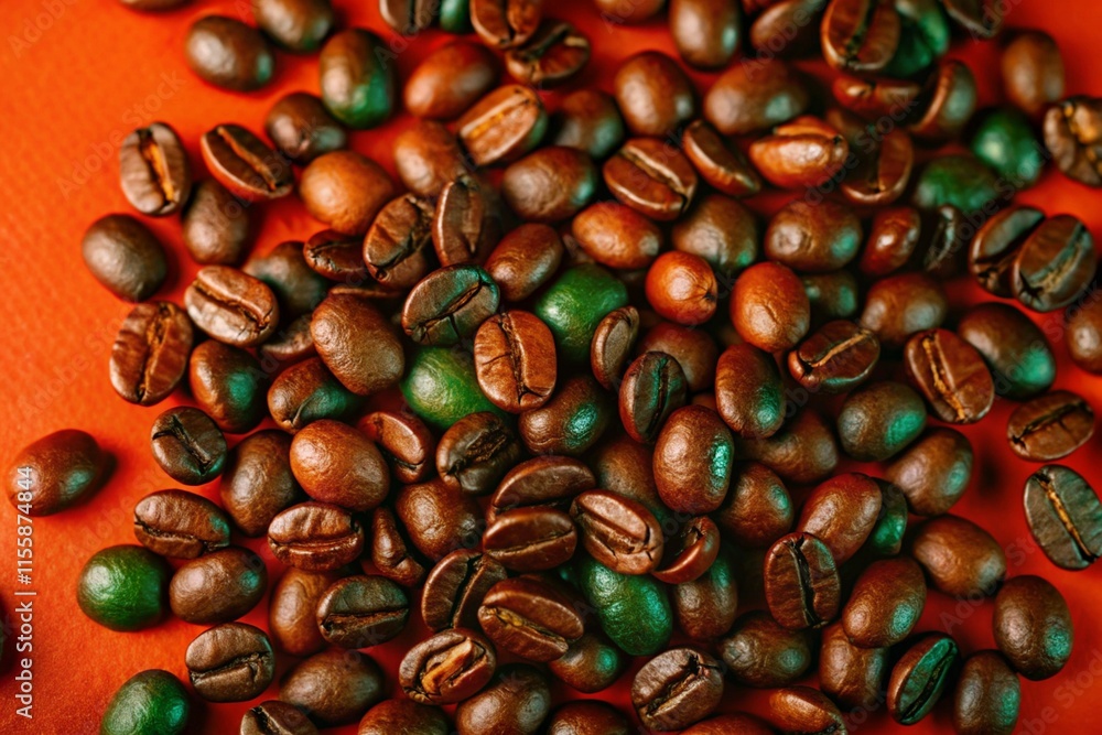 Dynamic Coffee Beans in Motion High-Resolution Premium Stock Image. Dynamic Coffee Beans in Motion High-Resolution Premium Stock Image.