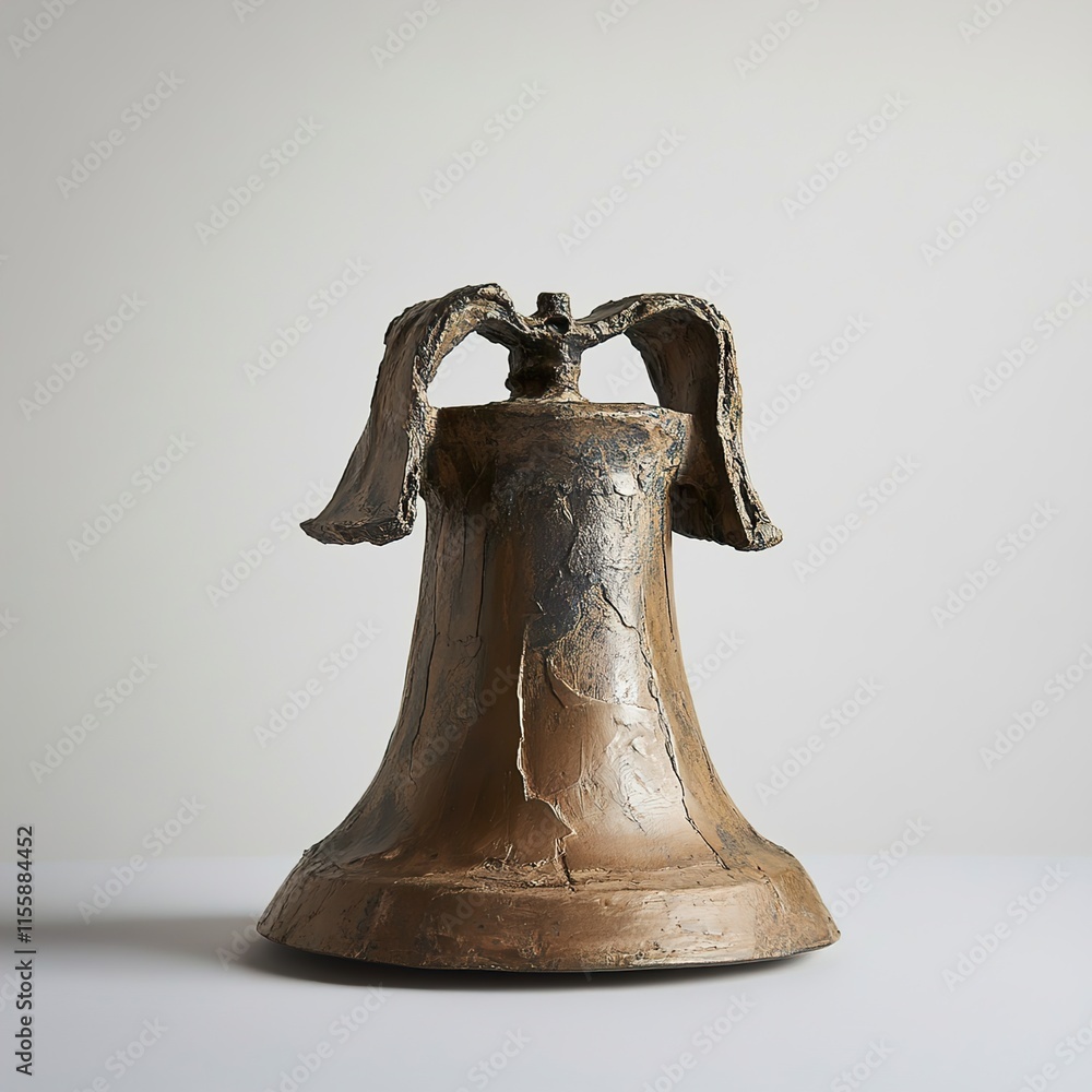 Bronze Bell Sculpture: Abstract Modern Art Bronze Bell Sculpture: Abstract Modern Art