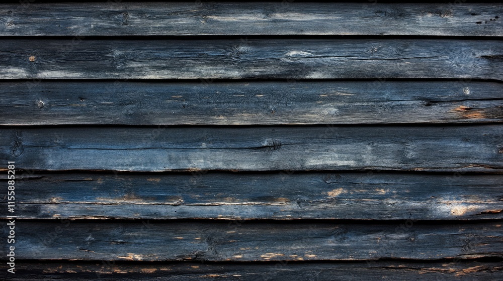 Obraz premium Vintage Dark Wood Paneling: Rustic Background with Textured Wooden Planks