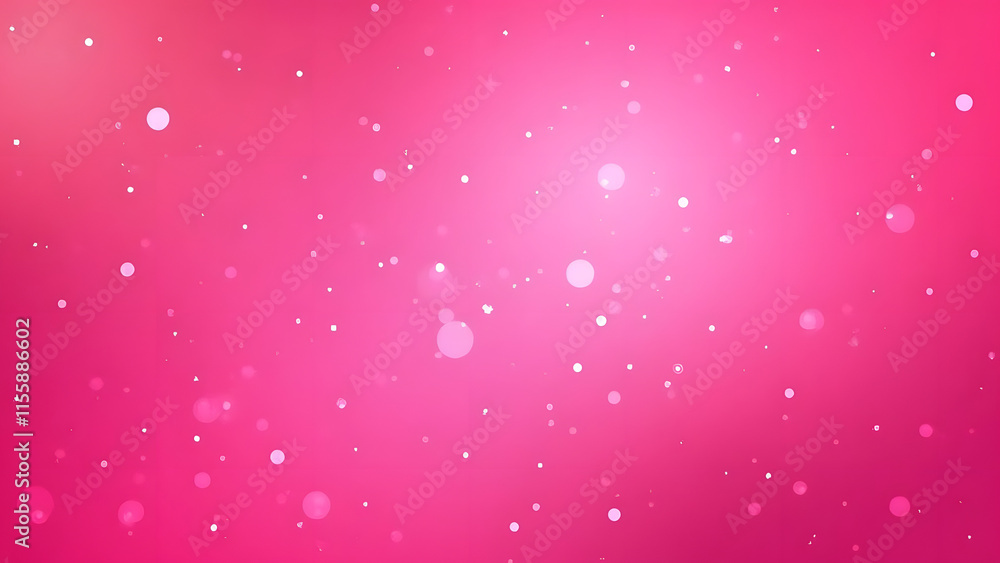 Abstract pink Background with Glowing Stars and Sparkling Snow Abstract pink Background with Glowing Stars and Sparkling Snow