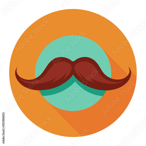 mustache icon design