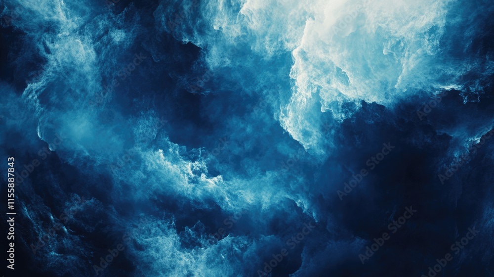 Vast Azure Canopy: A Textured Horizon of Deep Blue Sky with Fluffy White Clouds Vast Azure Canopy: A Textured Horizon of Deep Blue Sky with Fluffy White Clouds