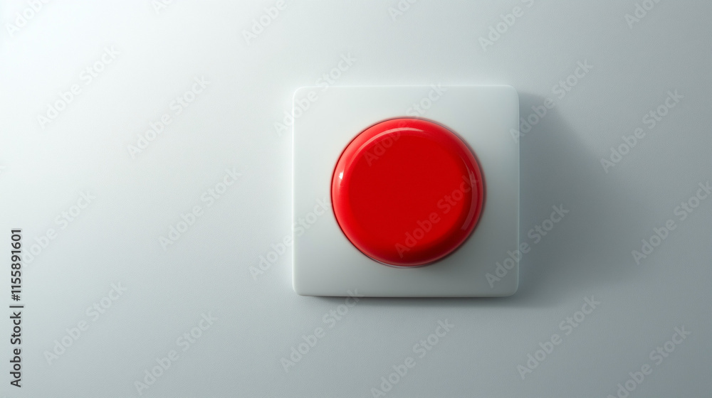 Buzzer alarm red button