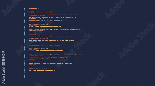 Code snippet with lines of code, on a dark grey background, symbolizing the clean, minimalist nature of well-written code.